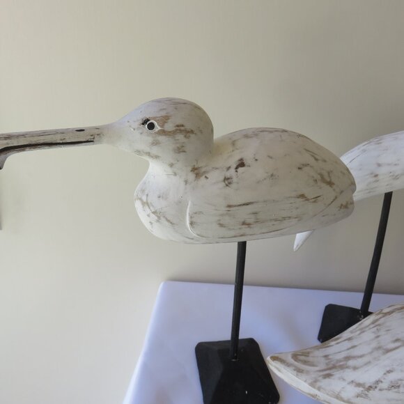 Wooden Shore Bird Trio on Wood Stands Home Decor Shelf Decoration............325 - Picture 4 of 9